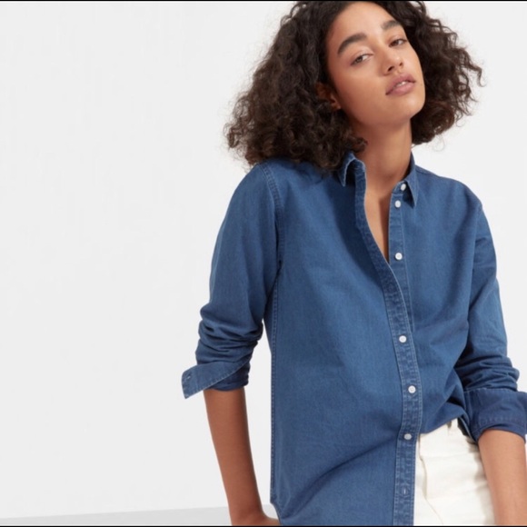 Everlane Tops - Everlane Relaxed Jean Shirt S
